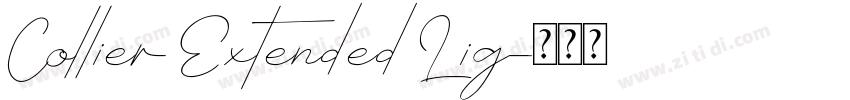 Collier Extended Lig字体转换